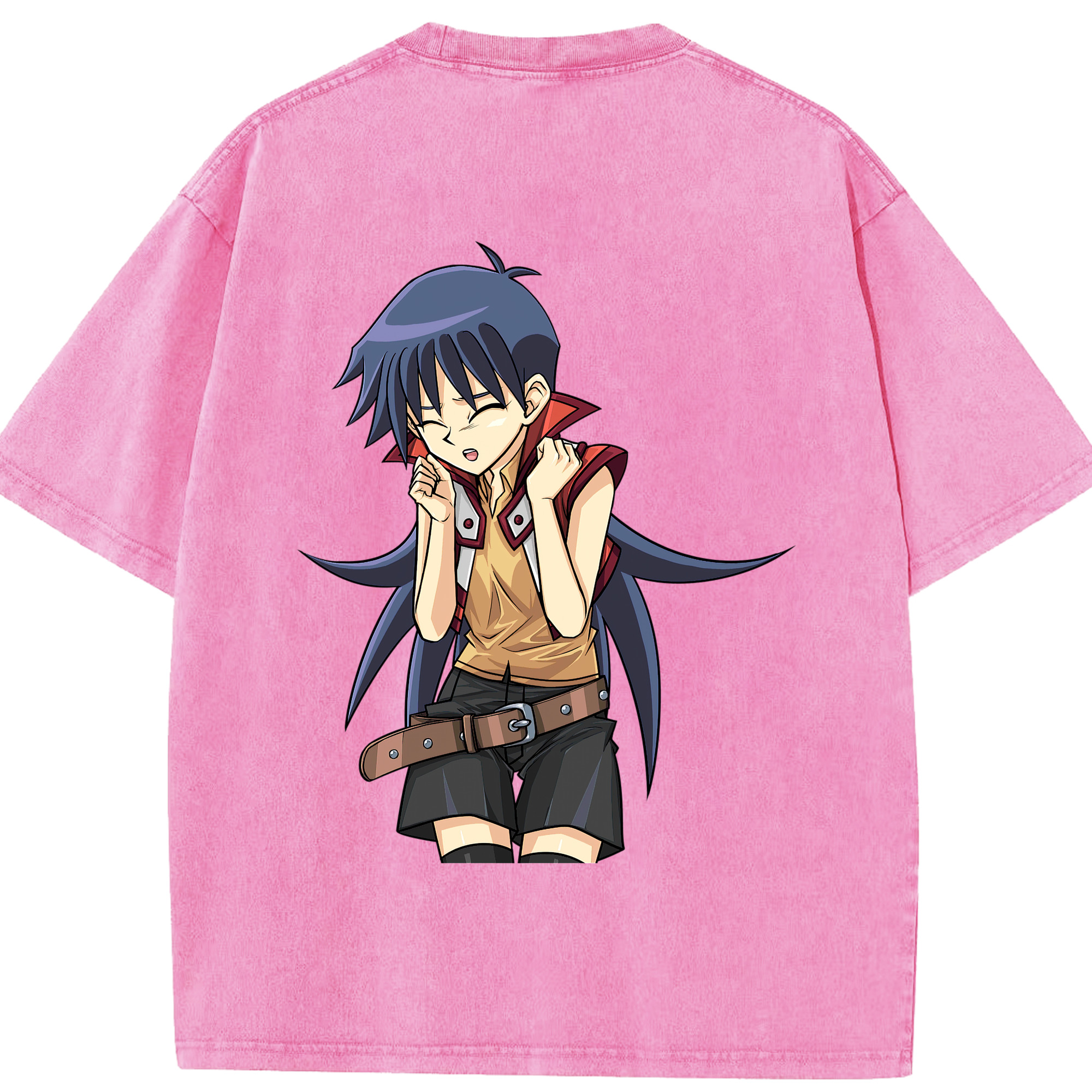 （画像用） 遊☆戯☆王 Yu-Gi-Oh! 綿100% ヴィンテージ風 半袖Tシャツ（背面プリント）